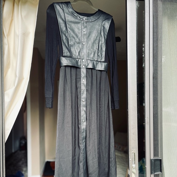 BCBGMaxAzria Faux-Leather Vest Dress - Picture 3 of 3